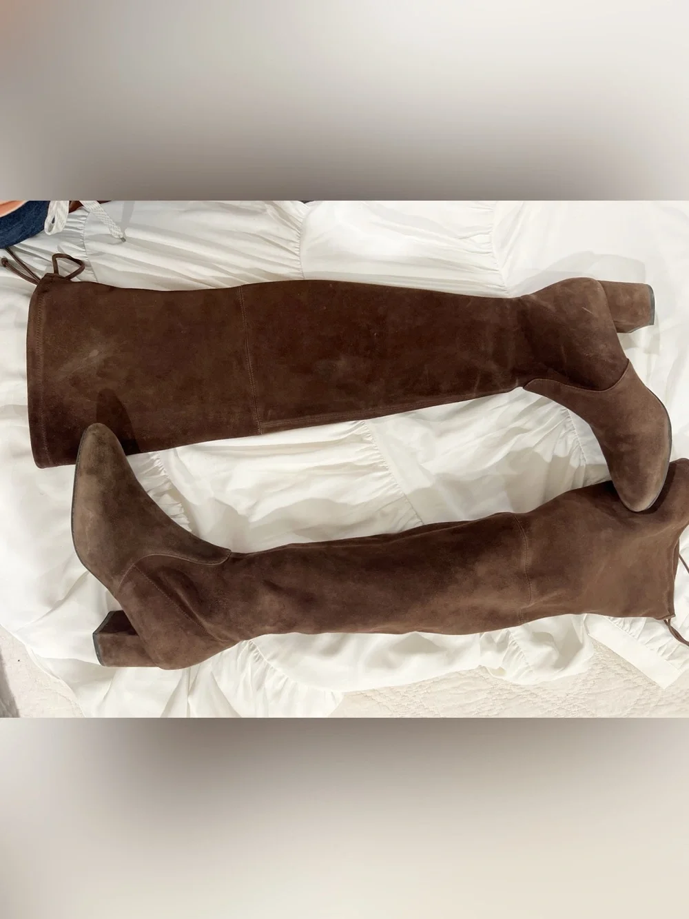 Stuart Weitzman Tieland Suede Over The Knee Boots